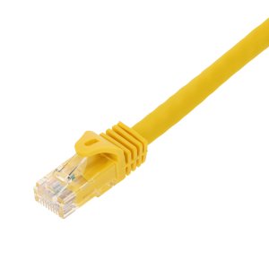 AddOn Networks 4ft Yellow CAT 6A PVC Ethernet Cable Snagless Easy Boot RJ-45 M/M