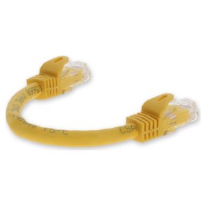 AddOn Networks ADD-5FCAT6ANB-YW networking cable Yellow 1.52 m Cat6a U/UTP (UTP)