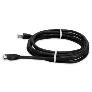 AddOn Networks 6ft RJ-45 (Male) to RJ-45 (Male) Black Cat6 Straight STP PVC Copper Patch Cable