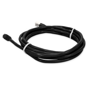 AddOn Networks 6ft RJ-45 (Male) to RJ-45 (Male) Black Cat6 Straight STP PVC Copper Patch Cable