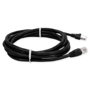 AddOn Networks 6ft RJ-45 (Male) to RJ-45 (Male) Black Cat6 Straight STP PVC Copper Patch Cable