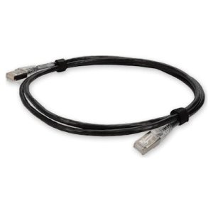 AddOn Networks ADD-6FSLCAT6A-BK networking cable Black 1.8 m Cat6a U/UTP (UTP)