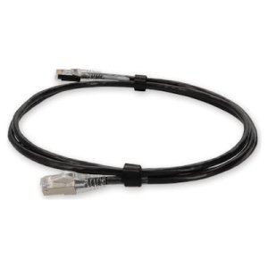 AddOn Networks ADD-6FSLCAT6A-BK networking cable Black 1.8 m Cat6a U/UTP (UTP)