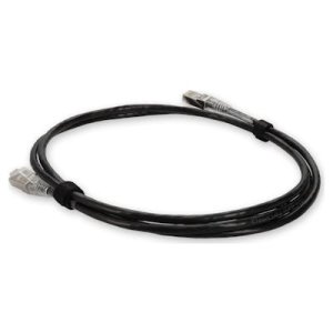 AddOn Networks ADD-6FSLCAT6A-BK networking cable Black 1.8 m Cat6a U/UTP (UTP)