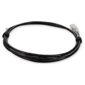 AddOn Networks ADD-6FSLCAT6A-BK networking cable Black 1.8 m Cat6a U/UTP (UTP)