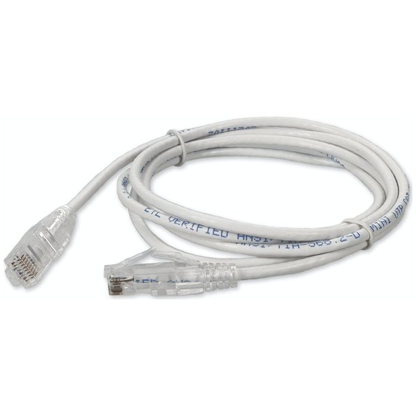 AddOn Networks ADD-7FSLCAT6A-WE networking cable White 2.13 m Cat6a U/UTP (UTP)