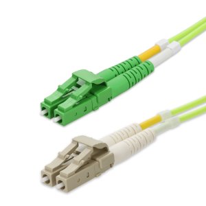 AddOn Networks 85m ALC to LC Lime Green OM5 Duplex OFNP (Plenum-Rated) Fiber Patch Cable