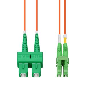 AddOn Networks 100m ASC to ALC Orange OM2 Duplex LSZH Fiber Patch Cable