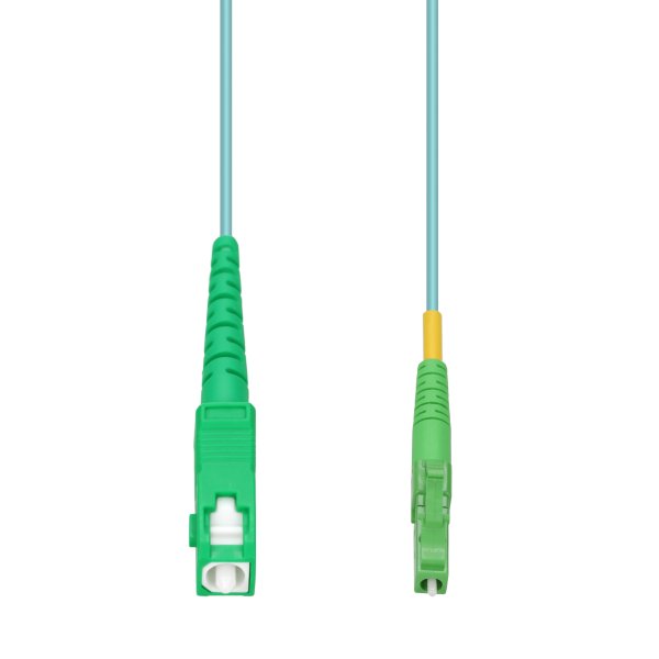 AddOn Networks 7m ASC to ALC Aqua OM4 Simplex LSZH Fiber Patch Cable