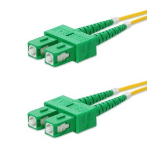 AddOn Networks 30m ASC to ASC Yellow OS2 Duplex OFNR (Riser-Rated) SMF Fiber Patch Cable