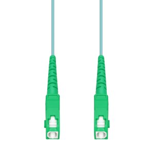 AddOn Networks 30m ASC to ASC Aqua OM4 Simplex OFNP (Plenum-Rated) Fiber Patch Cable