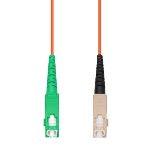 AddOn Networks 10m ASC to SC Orange OM2 Simplex OFNP (Plenum-Rated) Fiber Patch Cable