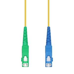 AddOn Networks 1m ASC to SC Yellow OS2 Simplex LSZH SMF Fiber Patch Cable