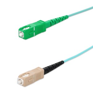 AddOn Networks 3m ASC to SC Aqua OM4 Simplex LSZH Fiber Patch Cable