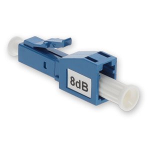 AddOn Networks 8dB Fixed LC/UPC Male to LC/UPC Female OS1 SMF Simplex Fiber Attenuator