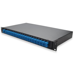 AddOn Networks 40 Channel MUX and DEMUX (Duplex) v2, 19in 1U Rack Mount, Channels 21-60, with LC/UPC Adapters
