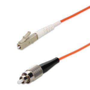 AddOn Networks 100m LC to FC Orange OM1 Simplex OFNP (Plenum-Rated) MMF Fiber Patch Cable