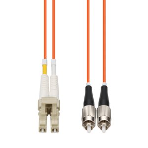 AddOn Networks 3m LC to FC Orange OM1 Duplex LSZH MMF Fiber Patch Cable