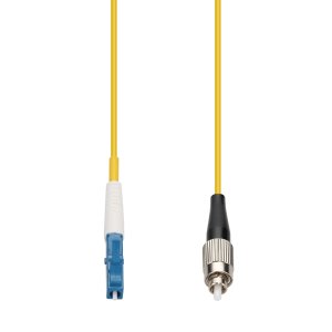 AddOn Networks 9m LC to FC Yellow OS2 Simplex OFNR (Riser-Rated) SMF Fiber Patch Cable