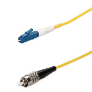 AddOn Networks 9m LC to FC Yellow OS2 Simplex LSZH SMF Fiber Patch Cable