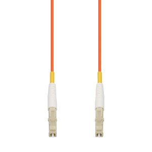 AddOn Networks 10m LC to LC Orange OM1 Simplex OFNP (Plenum-Rated) MMF Fiber Patch Cable
