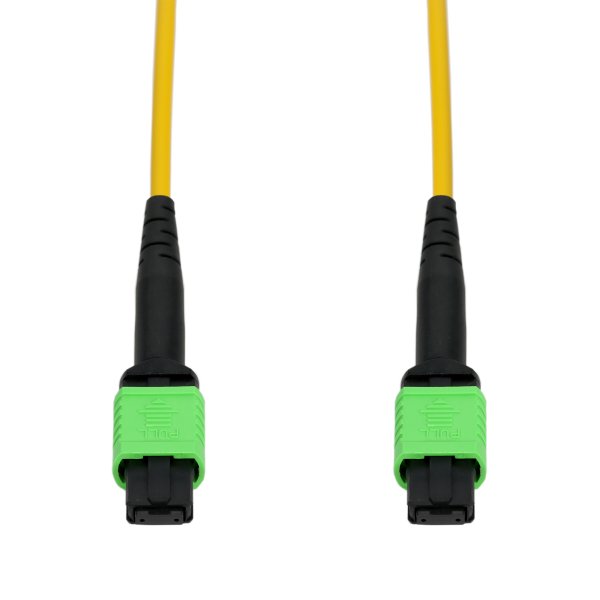 AddOn Networks 35m MPO/APC to MPO/APC Yellow OS2 OFNR (Riser-Rated) 12-Strand SMF Fiber Patch Cable