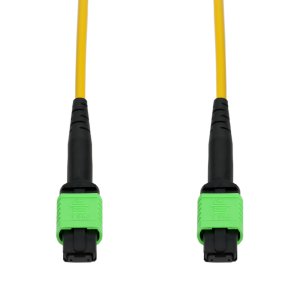 AddOn Networks 40m MPO/APC to MPO/APC Yellow OS2 OFNP (Plenum-Rated) 12-Strand SMF Type-A (Straight) Fiber Patch Cable