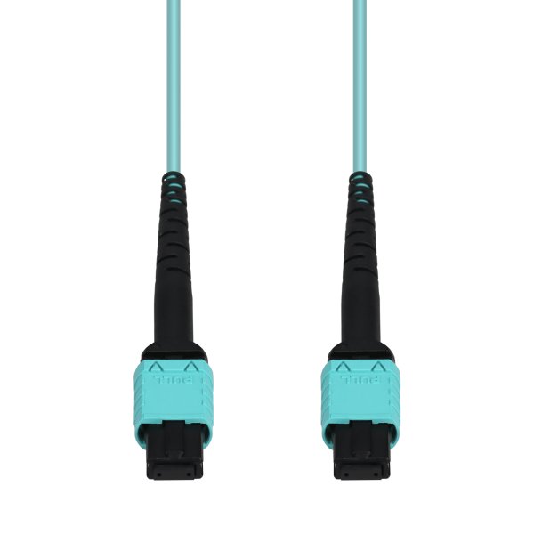 AddOn Networks 65m MPO/UPC to MPO/UPC Aqua colour OM4 Duplex OFNR (Riser-Rated) 12-Strand Type-A (Straight) Fiber Patch Cable