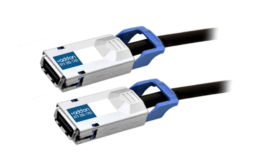 AddOn Networks 10GBASE-CX4 3 m InfiniBand/fibre optic cable Black