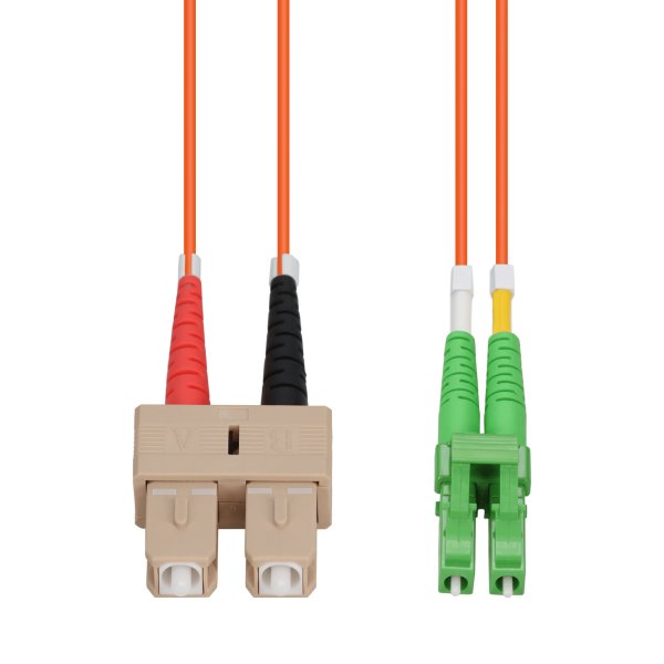 AddOn Networks 3m SC to ALC Orange OM2 Duplex OFNP (Plenum-Rated) Fiber Patch Cable