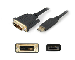 AddOn Networks Displayport to DVI, m/m, 1.8m DVI-I Black