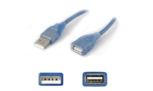 AddOn Networks 3m M/F USB 2.0 USB cable USB A Blue