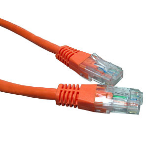 AddOn Networks Cat6A, 8ft. networking cable Orange 2.4 m