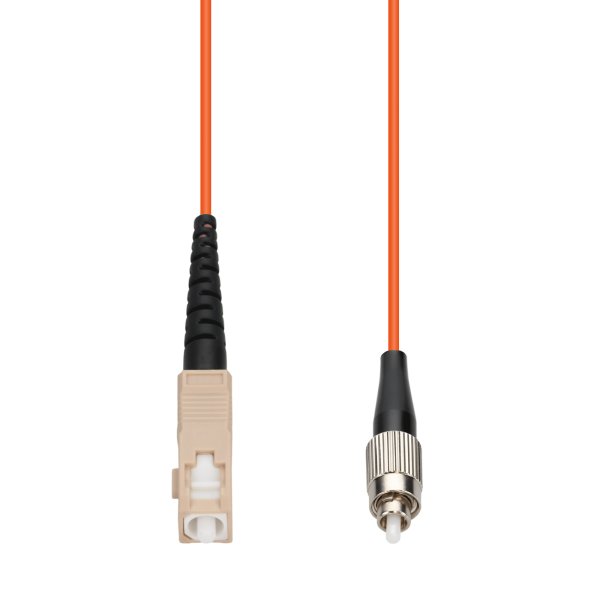 AddOn Networks 50m SC to FC Orange OM1 Simplex OFNR (Riser-Rated) MMF Fiber Patch Cable