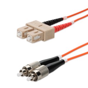 AddOn Networks 60m SC to FC Orange OM1 Duplex LSZH MMF Fiber Patch Cable