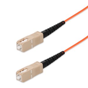 AddOn Networks 30m SC to SC Orange OM1 Simplex OFNP (Plenum-Rated) MMF Fiber Patch Cable