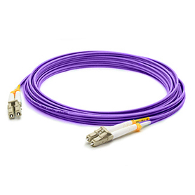 AddOn Networks 5.0m OM3 LC-LC InfiniBand/fibre optic cable 5 m Violet