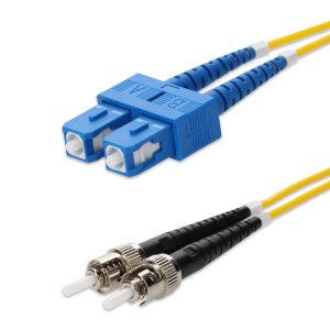AddOn Networks 75m SC to ST Yellow OS2 Duplex LSZH SMF Fiber Patch Cable