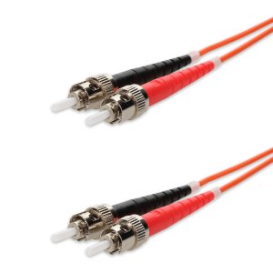 AddOn Networks 35m ST to ST Orange OM1 Duplex OFNR (Riser-Rated) MMF Fiber Patch Cable
