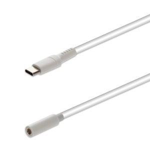 AddOn Networks 8in USB C (Male) to 3.5mm Audio Headphone Jack Adapter (Female) Cable White