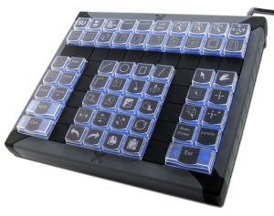 P&I Engineering XK-60 keyboard USB Black, Grey