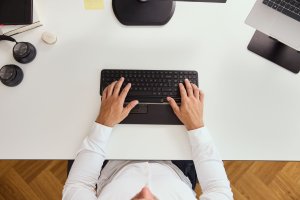 Contour Design RollerMouse Pro Slim Vegan Leather Wrist Rest Wireless