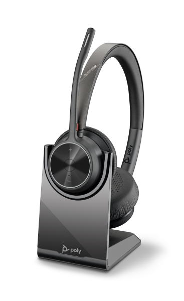 HP Poly Voyager 4320 USB-C Headset +BT700 dongle +Charging Stand