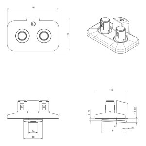 Dataflex 65.720 monitor mount accessory