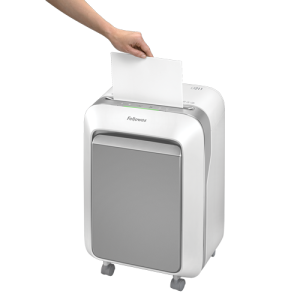 Fellowes LX Series Powershred LX21 paper shredder Micro-cut shredding Grey, White