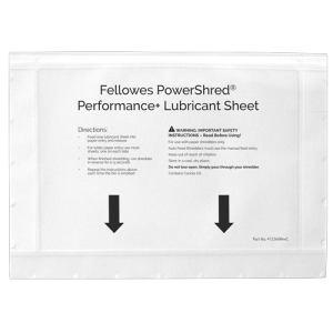 Fellowes 4025601 paper shredder accessory Lubricant sheets 10 pc(s)