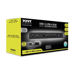 Port Designs PORT Connect 901904-EU laptop dock/port replicator Black