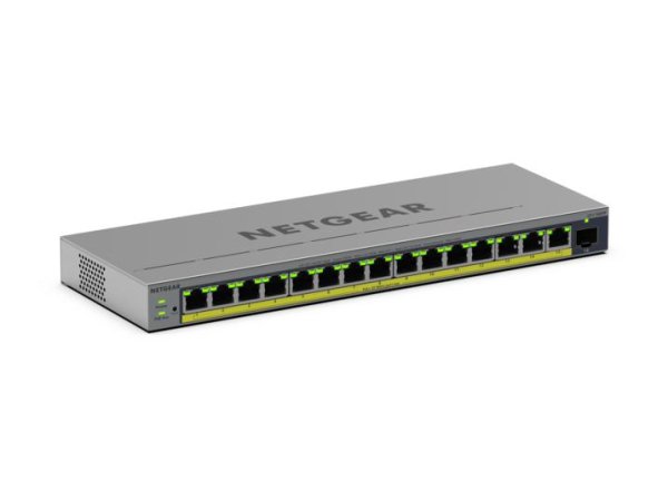 NETGEAR GS116EPP Managed L2/L3 Gigabit Ethernet (10/100/1000) Power over Ethernet (PoE) Grey