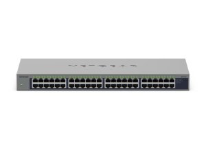 NETGEAR GS748 Unmanaged Gigabit Ethernet (10/100/1000) Power over Ethernet (PoE) Grey