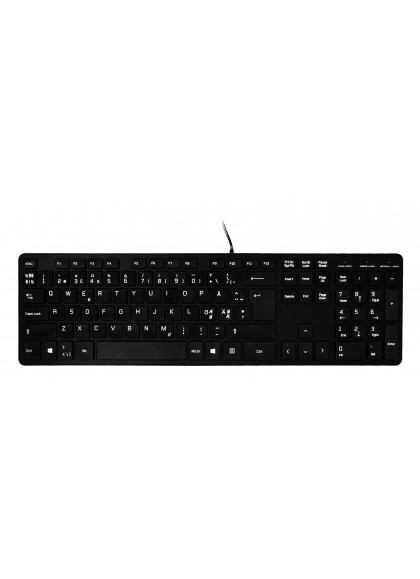 Port Designs 900752-FR keyboard Office USB AZERTY French Black